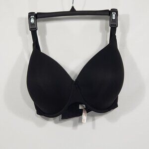 Cacique ( Lane Bryant )  Lightly Lined Black T-shirt Bra  Size 38H   Underwire